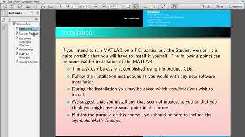 MTH643 Lec 1: Introduction to MATLAB