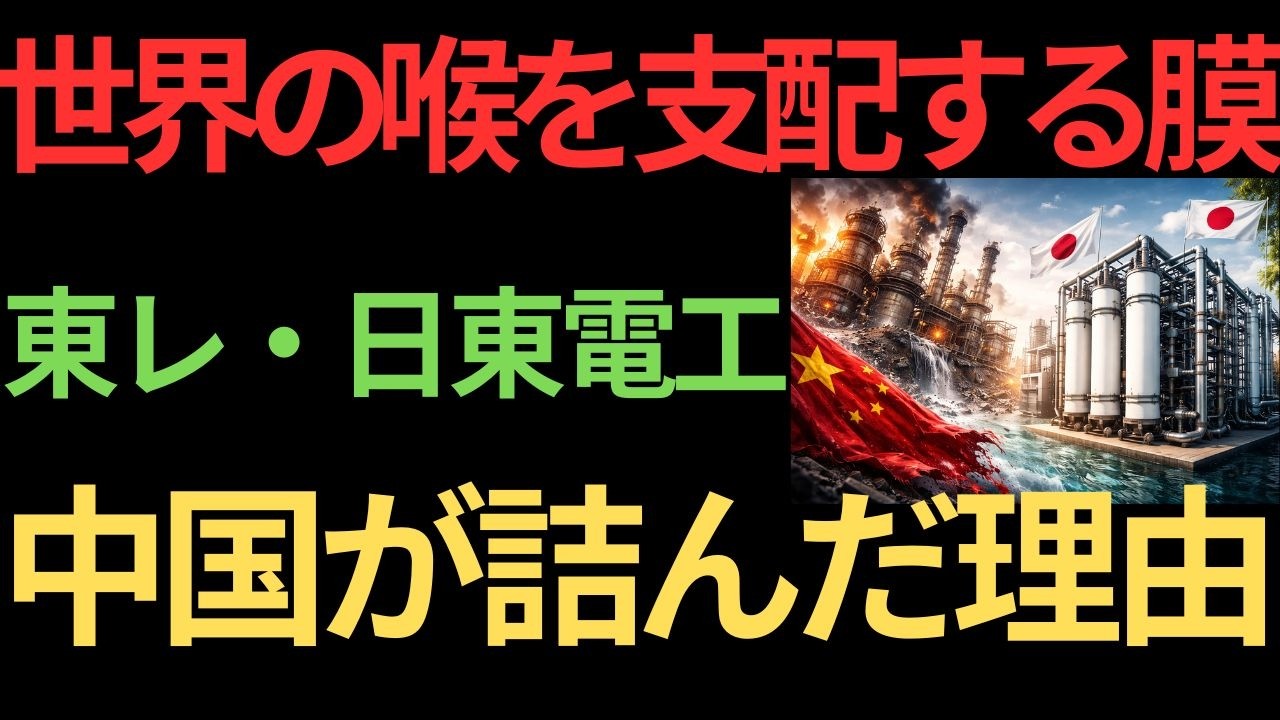 【素材戦争】中国製プラントが5年で崩壊...日本膜3社の反撃が始まる