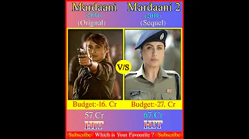 Mardaani  Vs Mardaani 2 box office #shorts