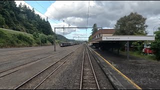 NZ Rail Cab View Real Time: Taumarunui to National Park