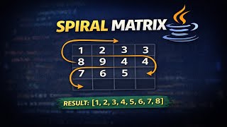 Spiral Matrix |  LeetCode 54 | Java