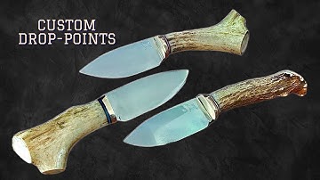Knife Making - Drop-Point Knives with Antler Handles