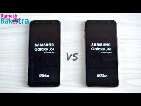 Samsung Galaxy J6 Plus vs J4 Plus SpeedTest and Camera Comparison