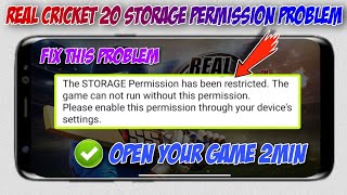 Real cricket 20 storage permission problem | Real cricket 20 storage permission restricted problem