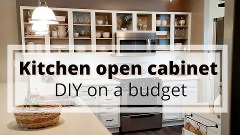 Open Cabinets In Kitchen|| DIY Open Cabinets|| Budget Friendly