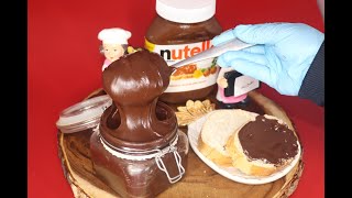 طريقة تحضير اروع شوكولا نوتيلا بدون زيت او زبدة بعشر دقائق مع رغاد