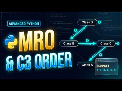 131 🐍 OOP MRO and C3 Linearization in Python | Use `Class.mro()`