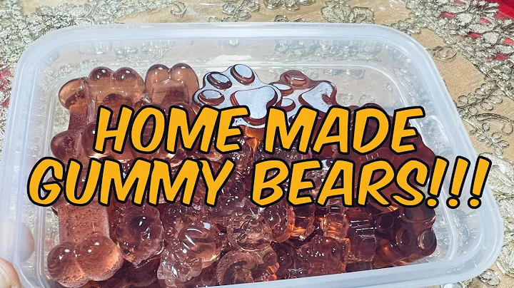 “Homemade Apple Strawberry Gummy Bears – So Easy, So Addictive! 🍓🍎🧸”