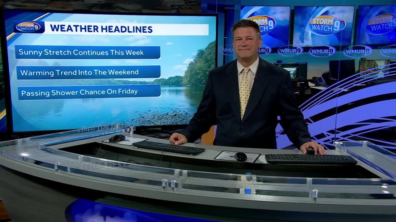 Video: Warming up as the sunny stretch continues - YouTube