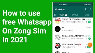 How to use Free Whatsapp On Zong Sim | Zong Free Internet Trick 2021 screenshot 4
