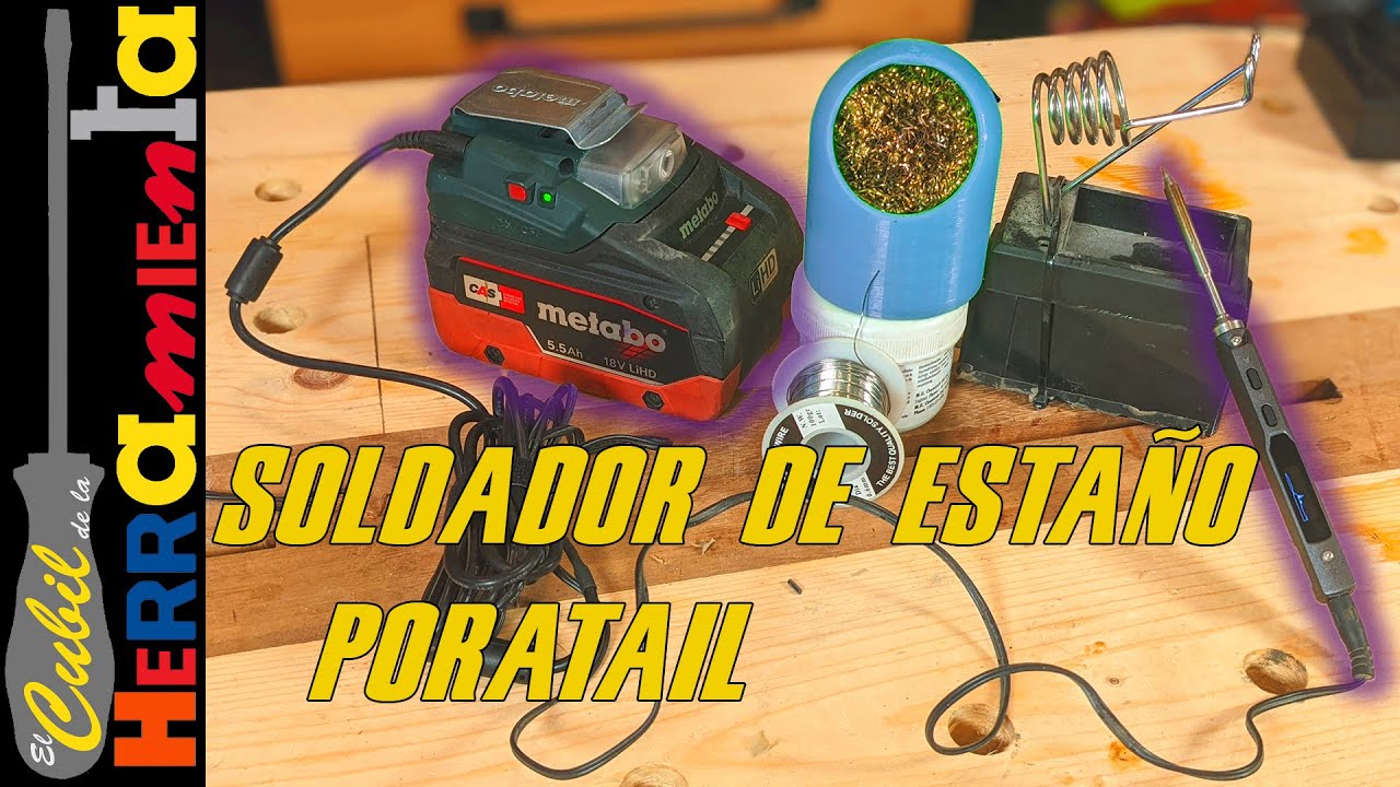 SOLDADOR ESTAÑO PORTATIL A BATERIA 👨‍🏭 ✓TS100 