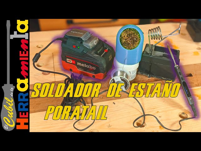 SOLDADOR ESTAÑO PORTATIL A BATERIA 👨‍🏭 ✓TS100 