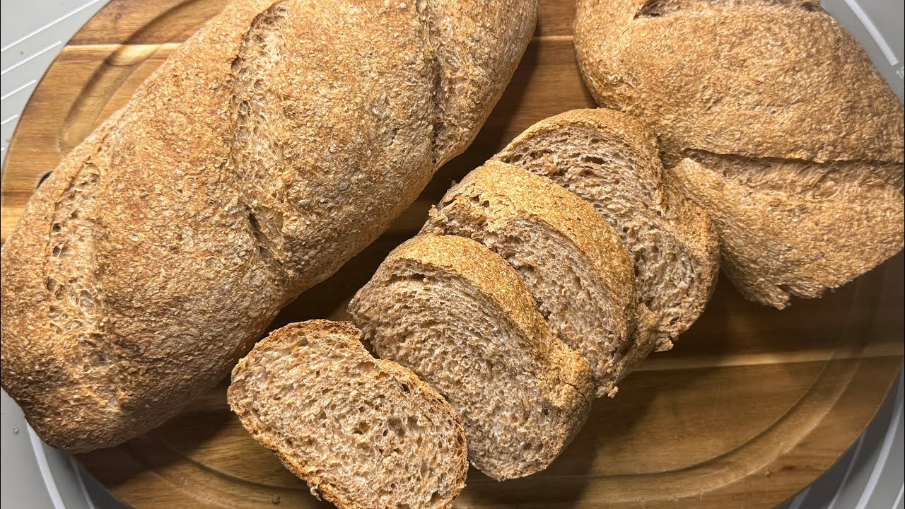 Pâine 100% integrală, extra pufoasă și moale, rețeta explicată în detaliu