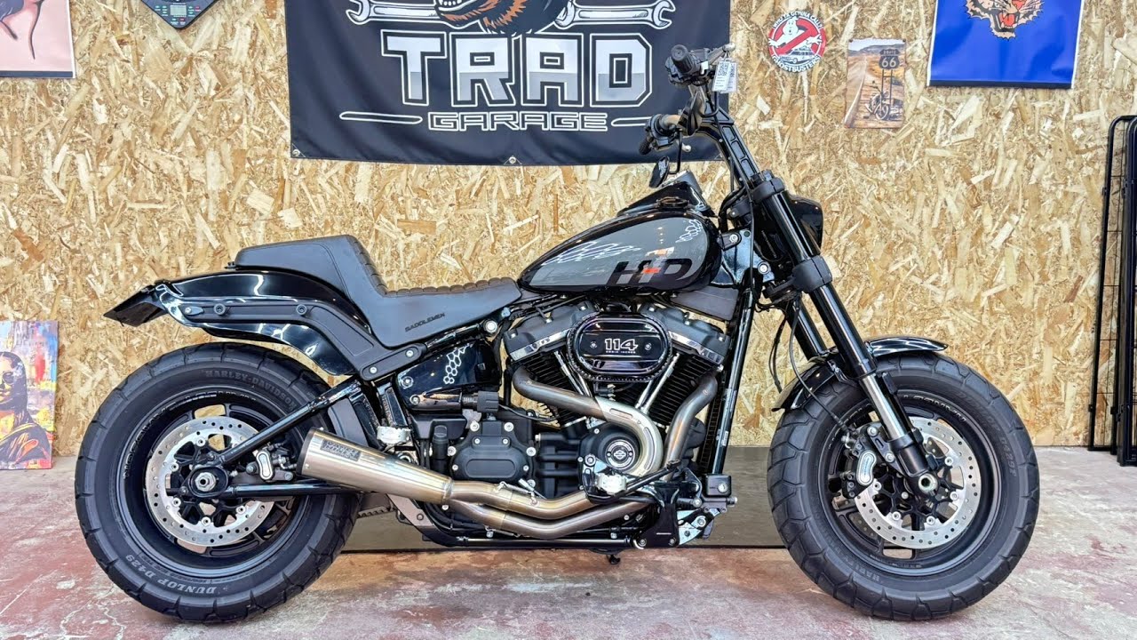 SOLD 2022 FXFBS Fat Bob 114, 15,328km, Vance & Hines full exhaust