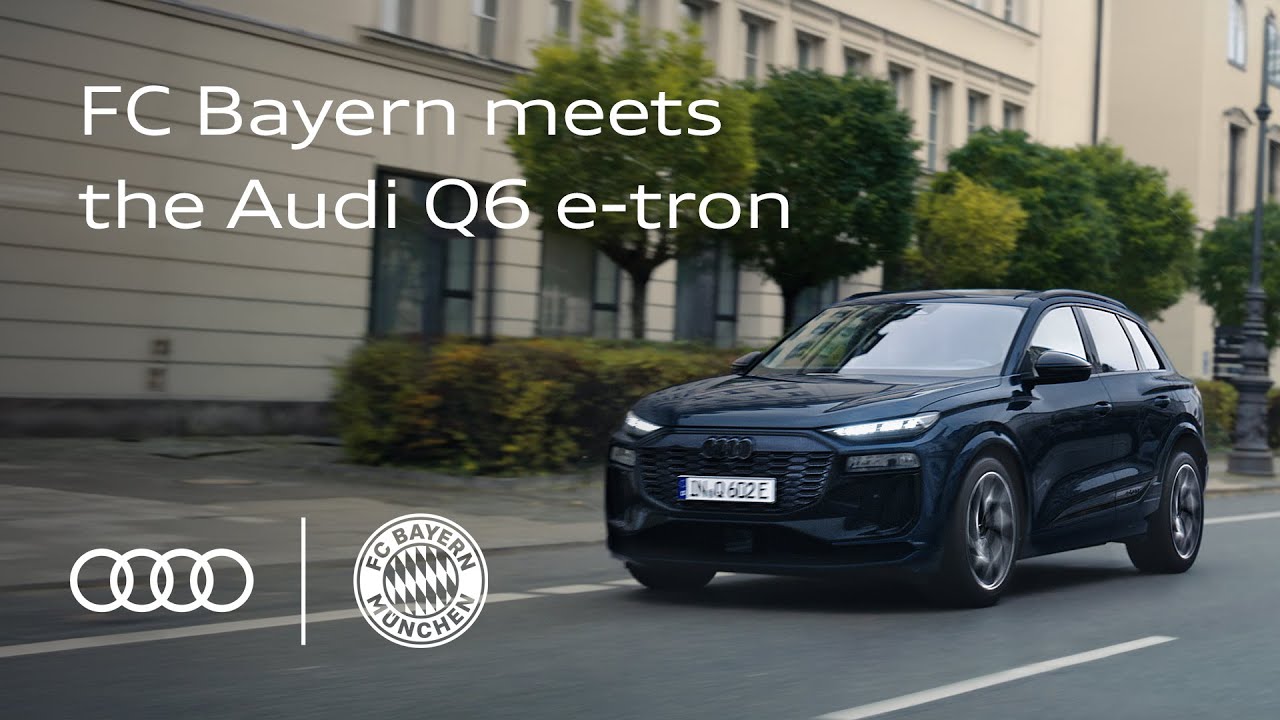 ⁣FC Bayern Munich and the Audi Q6 e-tron