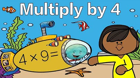 Multiply by 4 Fact Fluency: Under the Sea Math Brain Break