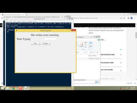 Typing Test App using Tkinter in Python
