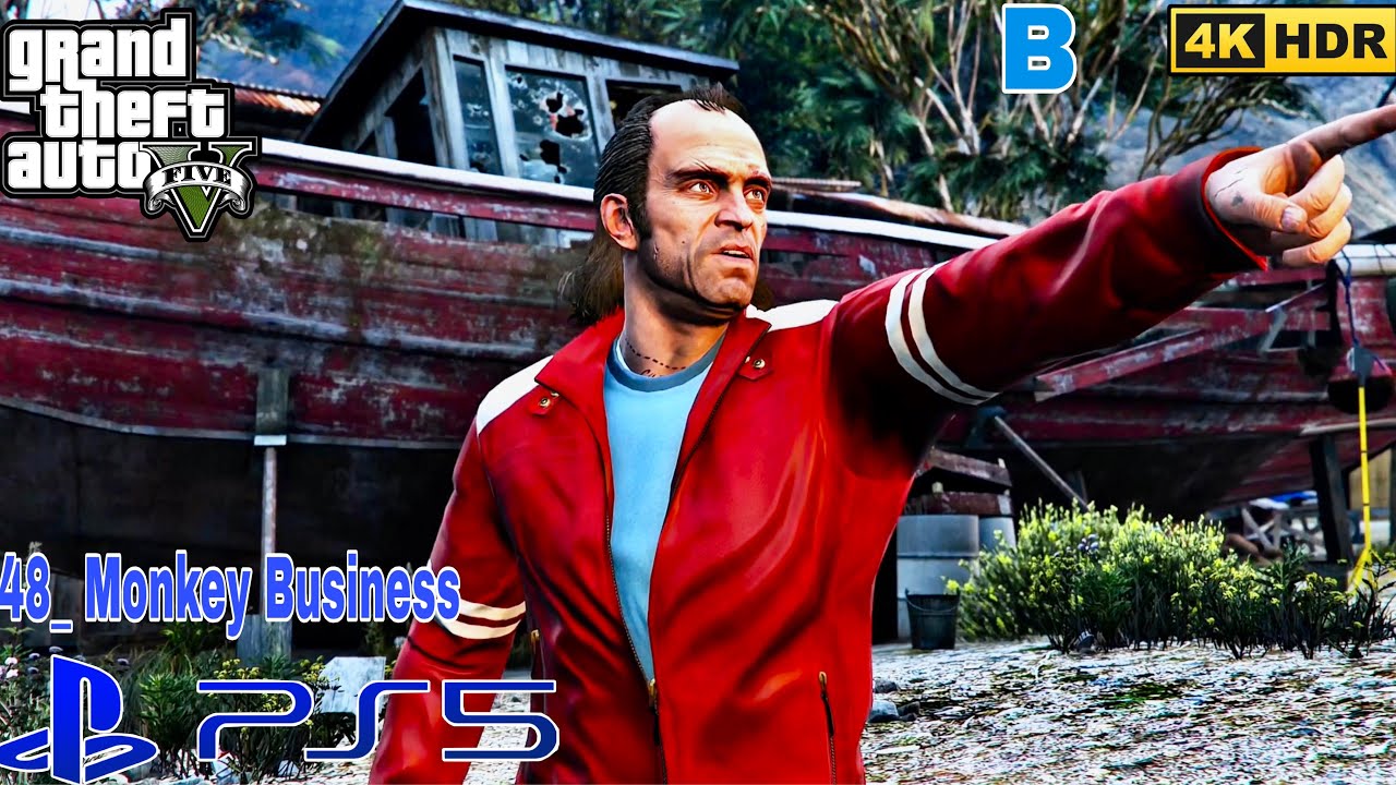 (PS5) Gta 5 Mission 48 Monkey Business (4K Ultra HD) Gameplay Remastered