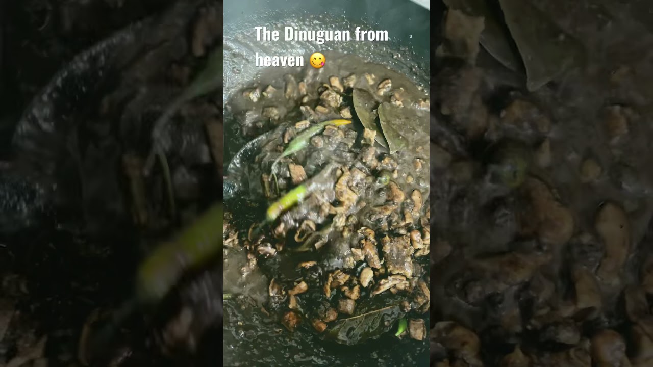 The definition of ugly delicious. Dinuguan Filipino blood stew. 😅 yummylicious 🤤 