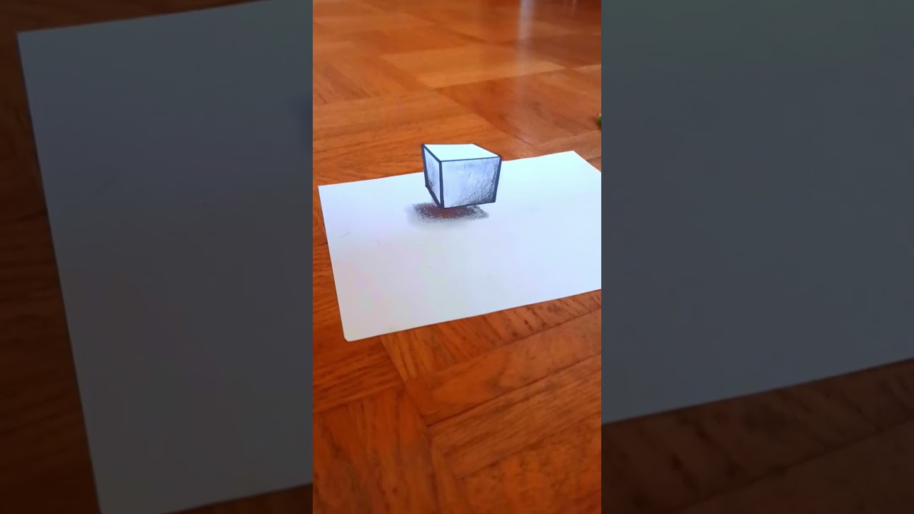 Floating Cube illusion | 3D