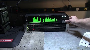Testing/learning new BDS Professional PP-131 digital spectrum analyzer -- cool LED light show!