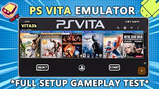 NEW UPDATE 🔥 HOW TO SETUP PSVITA EMULATOR ON ANDROID - VITA3K | BEST SETTINGS & GAMEPLAY TEST