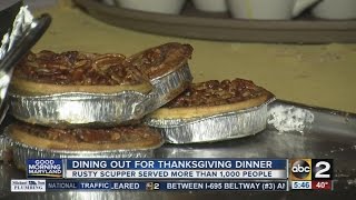 Some families opt for dining out on Thanksgiving Day