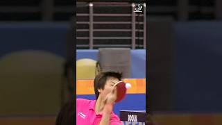 Famous Ding Ning reverse tomahawk serve. #tabletennis #pingpong #tennistable #tennis