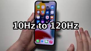 iPhone 13 Pro Как выключить / включить дисплей ProMotion с частотой обновления 120 Гц