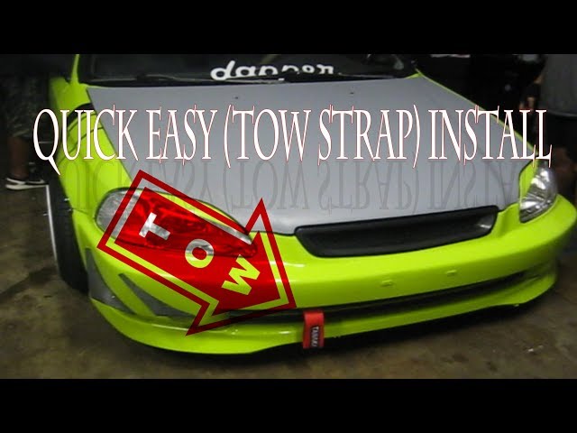 97 Civic Quick Easy (Tow Strap/Hook) Install 