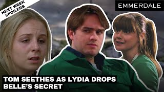 Emmerdale spoilers: Tom Seethes as Lydia Drops Belle’s Secret #2024 #soap #spoilers