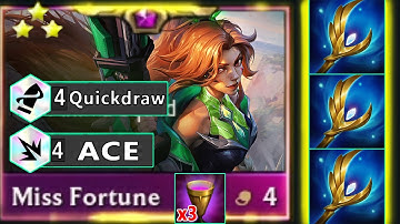 " Immediately DELETE Boards " 4 ACE 4 Quickdraw Miss Fortune ⭐⭐⭐ 3 Star with  Augment | TFT SET 8.5