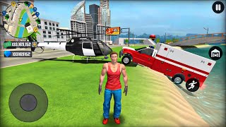 US Police Helicopter and Ambulance Car Driving in Open World Game #9 - Android Gameplay screenshot 4