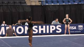 Simone Biles - Floor 2 - 2012 Visa Championships Podium Training