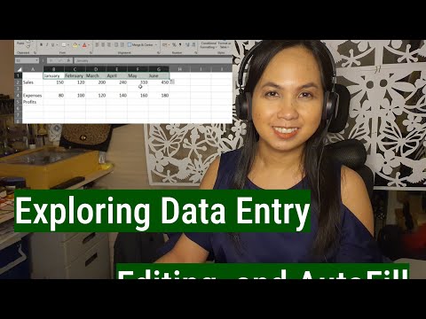 Exploring data entry, editing, and AutoFill