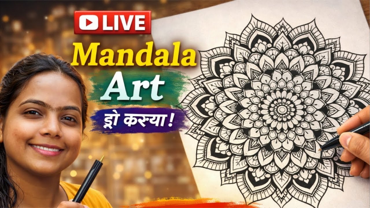 Live Mandala Art | Gawde Sisters is live - YouTube