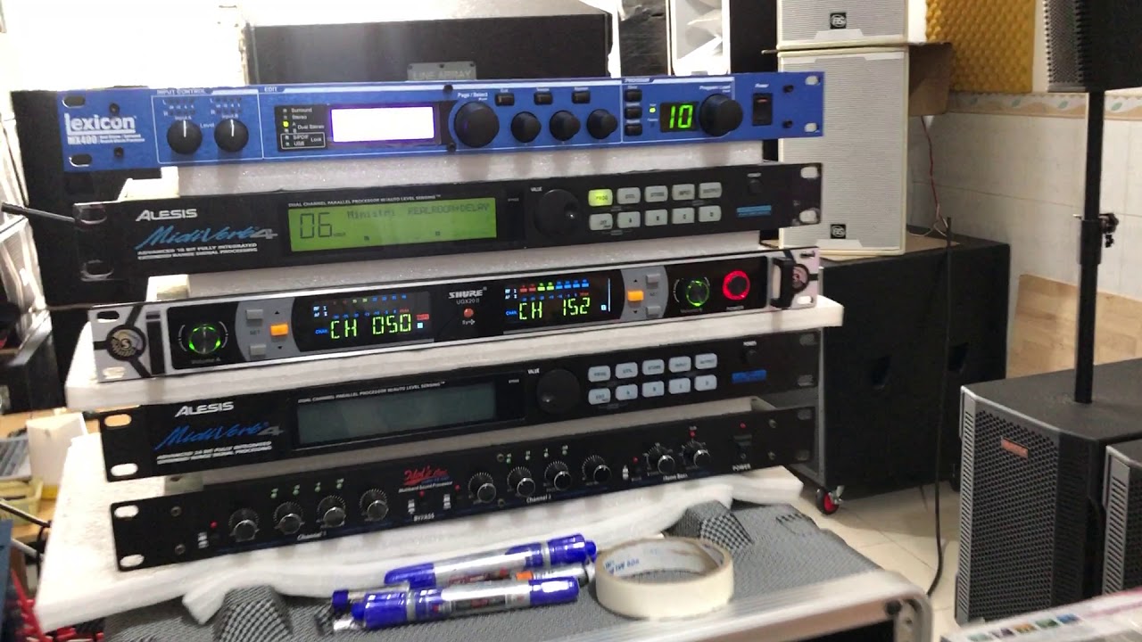 Minh Anh AUDIO Setup Lexicon MX400 và Alesis Midi Verb 4 Khách an