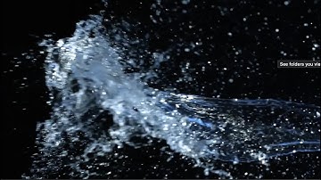 Slow motion water splash | Free stock footage