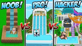 WATERPARK NOOB VS WATERPARK PRO VS WATERPARK HACKER YANG ADA DI MINECRAFT!