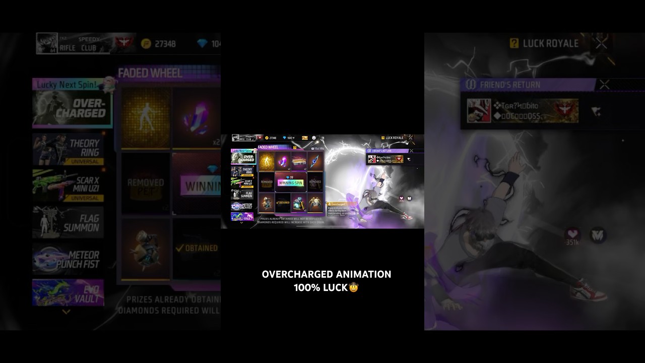 Got new arrival animation in 28 💎| Overcharged animation|  