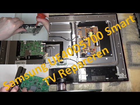 Samsung Smart TV Repareren UE40D5700 Smart TV Moederbord vervangen Bootloop Repair Replace Mainbord