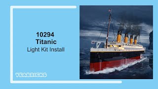 Yeabricks Light kit Install in the Lego Titanic 10294