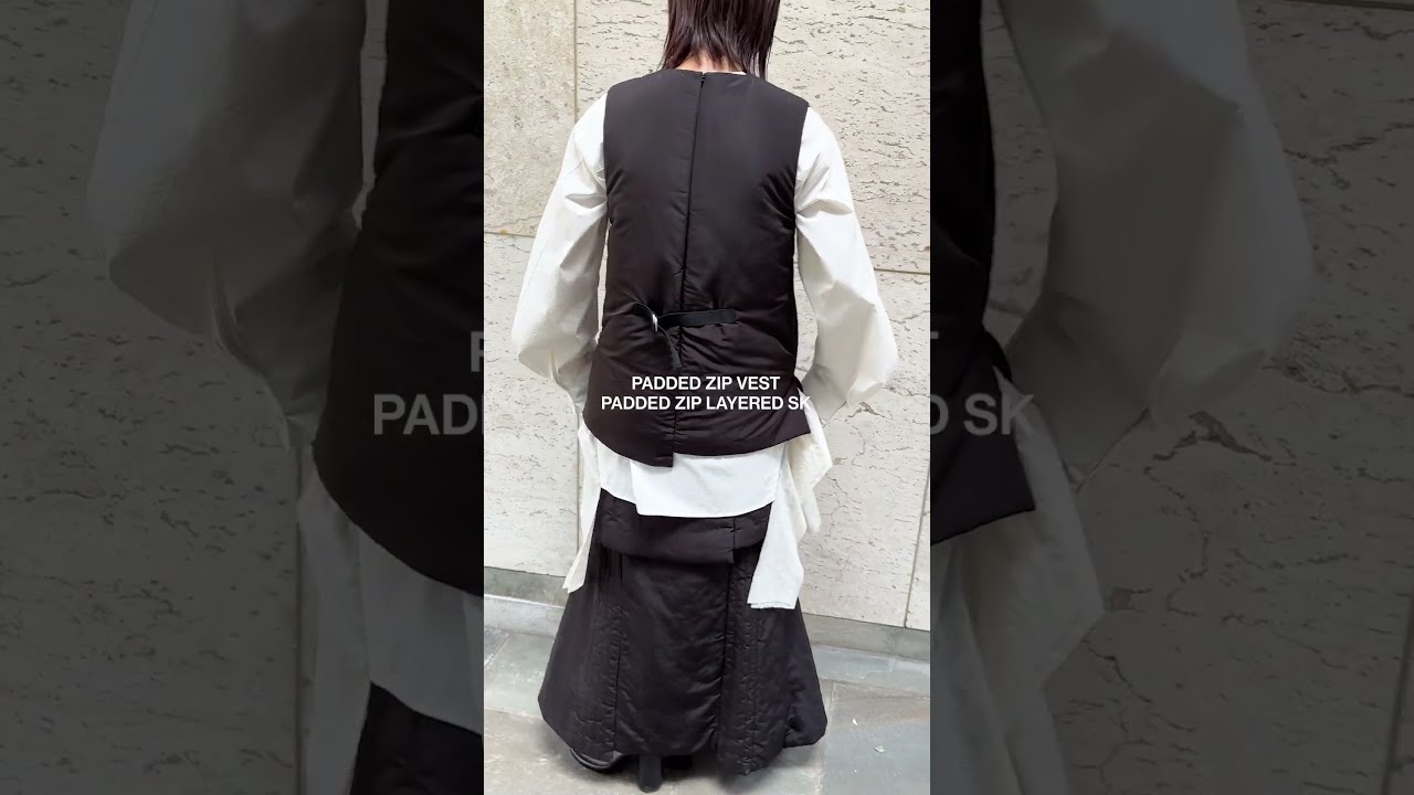 【新品】 UN3D. DOWN SHORT VEST BLACK アンスリード UN3D.（アンスリード）の「ダウンショートベスト（ダウンベスト