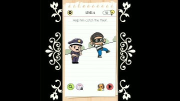 Brain Test Level 6 Help him catch the thief
