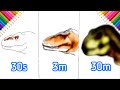 T-Rex Drawing Challenge: 30s, 3m, & 30m π¦