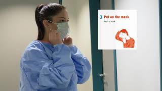 How-to-guide for putting on and removing PPE according to droplet/contact precautions for COVID-19