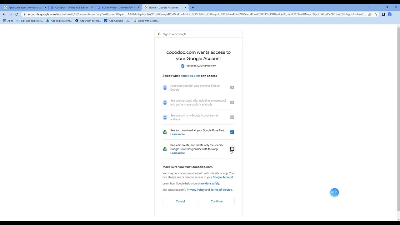 CocoDoc Synchronizer demo video