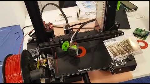 Ender 3 with ESP32 , running Marlin on the E4d@box board - initial setup.#MFR19 - Rome 16-20Oct 2019
