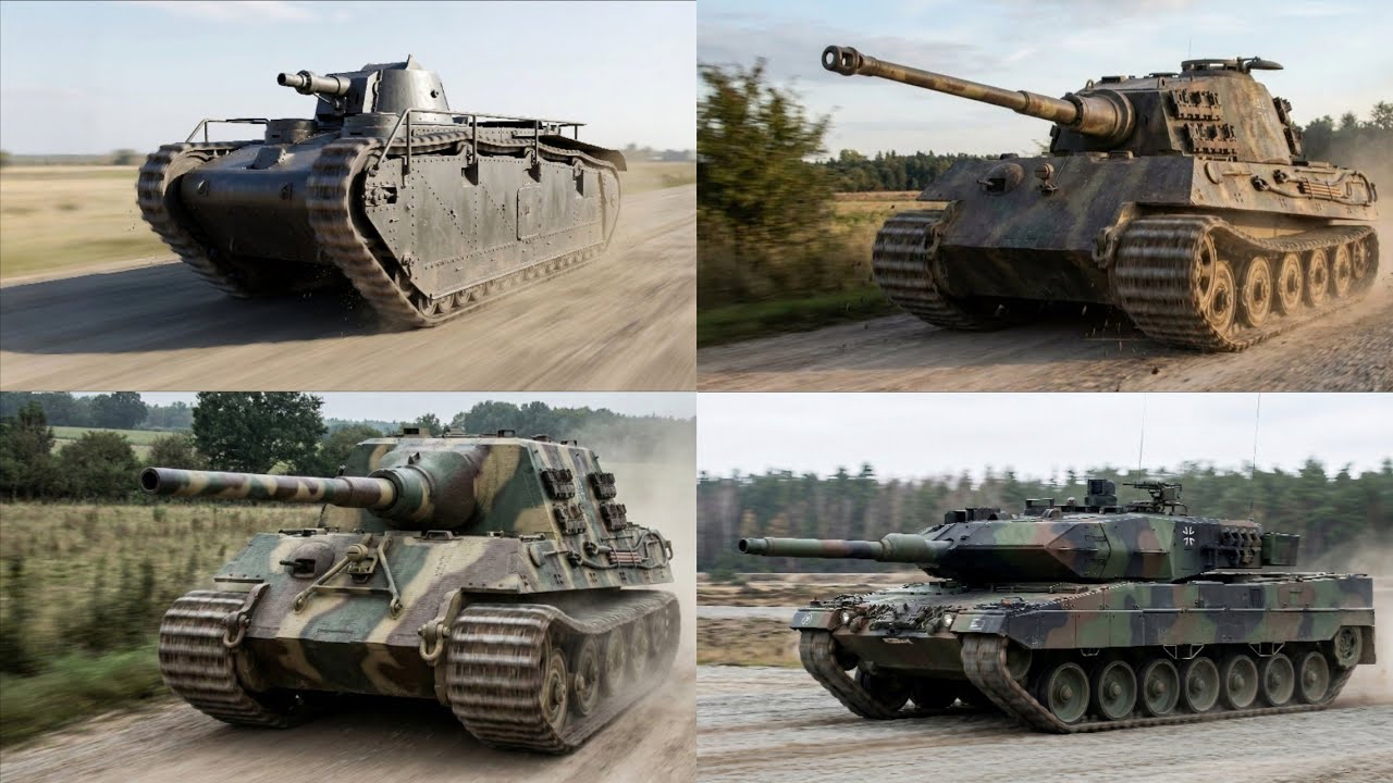 85 Years of German Tanks Evolution 🇩🇪 | Tiger, Panther, Leopard - YouTube