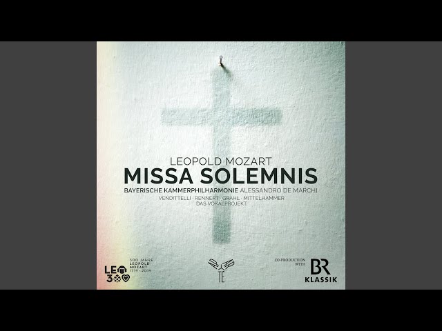 Mozart (Leopold) - Missa Solemnis: Sanctus & Benedictus : Soli & Vokalprojekt / Philh Chambre Bavarosie / A.de Marchi